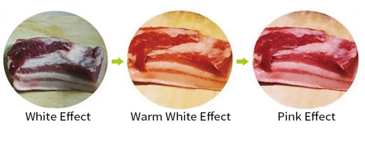 T8 pink color meat tube detail T8 pink color meat tube detail