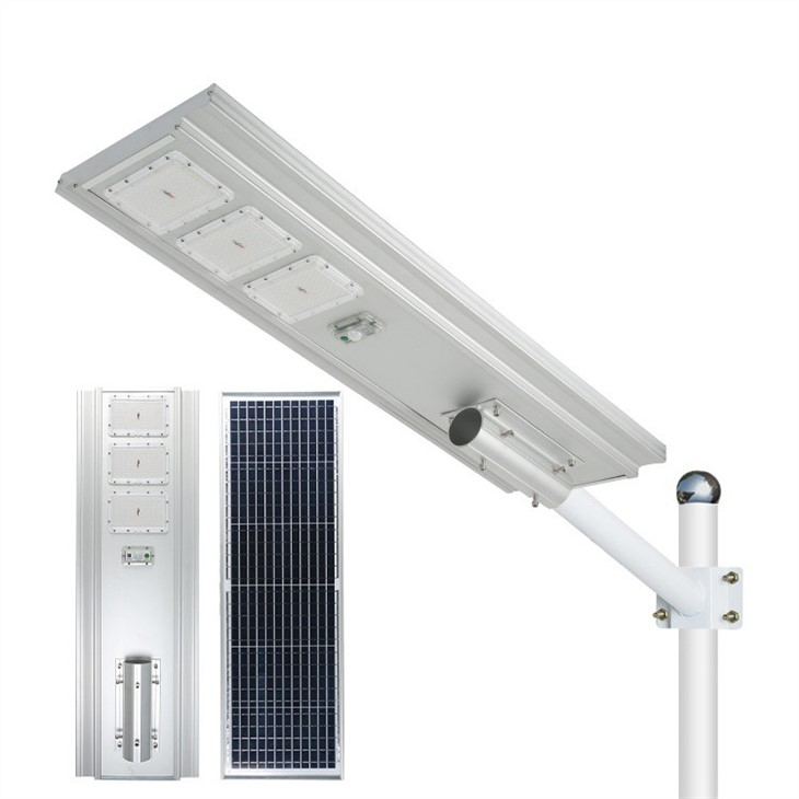solar street light with pole and battery
