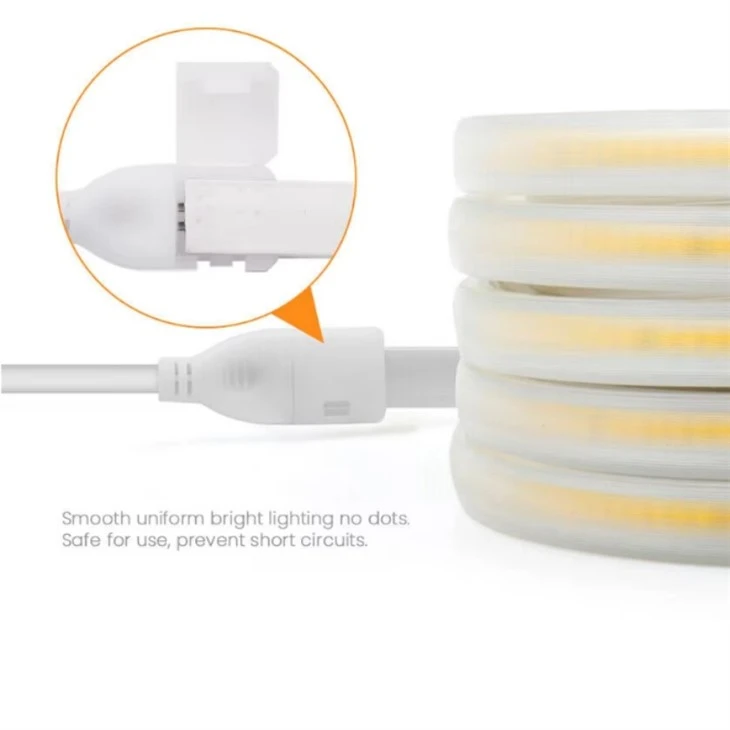 110V 220V Waterproof Outdoor COB Led Strip Light
