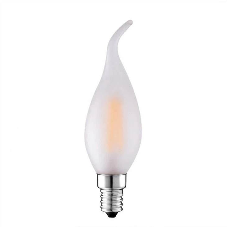 White Frosted LED Filament Flame Bulb Light suppliers
