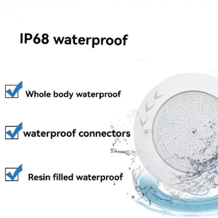 ABS RGB Wall Mounted Underwater LED Pool Light high quality