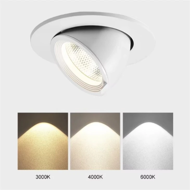 Black White Adjustable Recessed Led Downlight suppliers