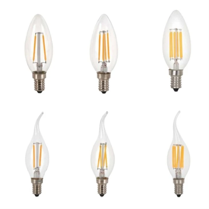 C35 E14 Transparent Glass Candle LED Filament Bulb suppliers