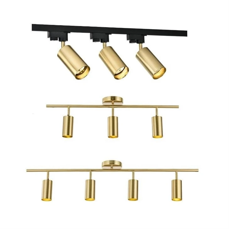 Dimmable Led Golden Track Light Spot Light factory