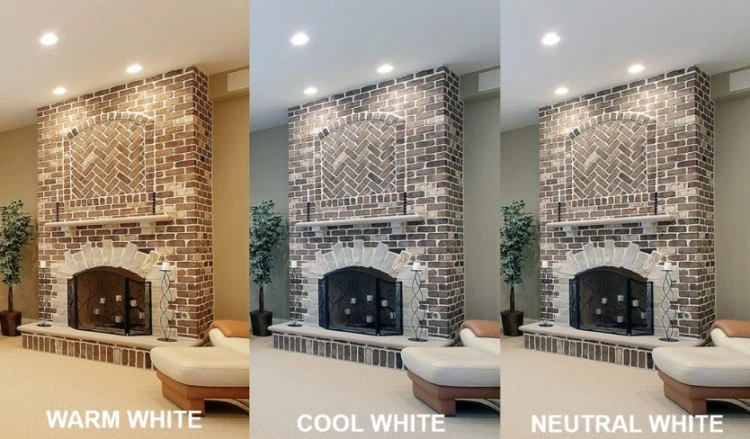 Color temperature comparison Color temperature comparison