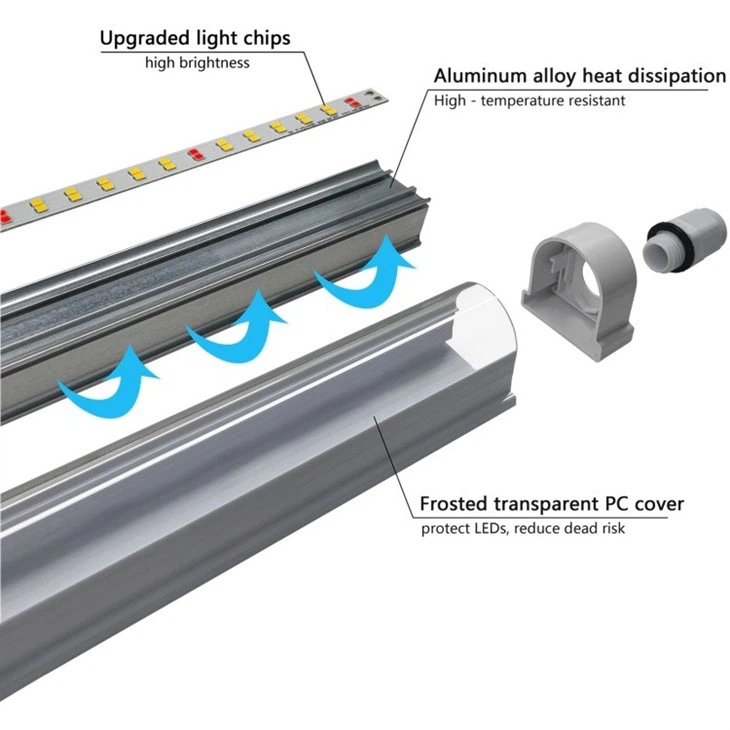 IP65 Full Spectrum T8 LED Grow Light high quality