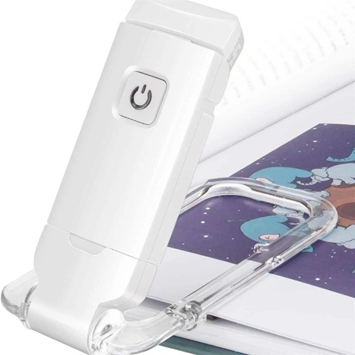 Portable Rechargeable Adjustable 3 Color Light Eye Protection LED Clip Book Light best