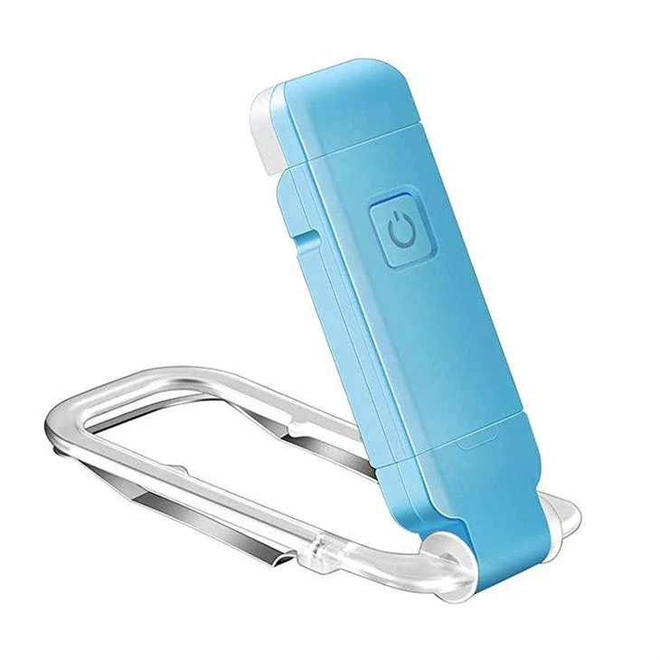 Portable Rechargeable Adjustable 3 Color Light Eye Protection LED Clip Book Light
