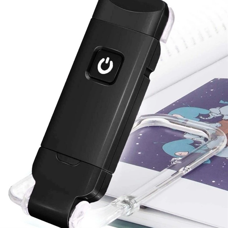 Portable Rechargeable Adjustable 3 Color Light Eye Protection LED Clip Book Light suppliers