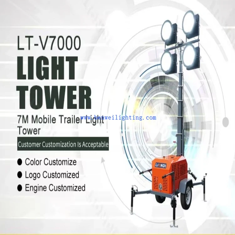 Solar LED Light Tower 7m Solar LED Light Tower 7m