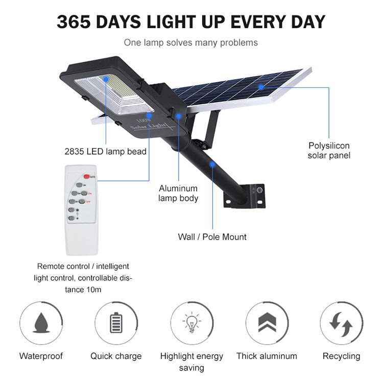 With Pole LED Solar Streets Light With Pole LED Solar Streets Light