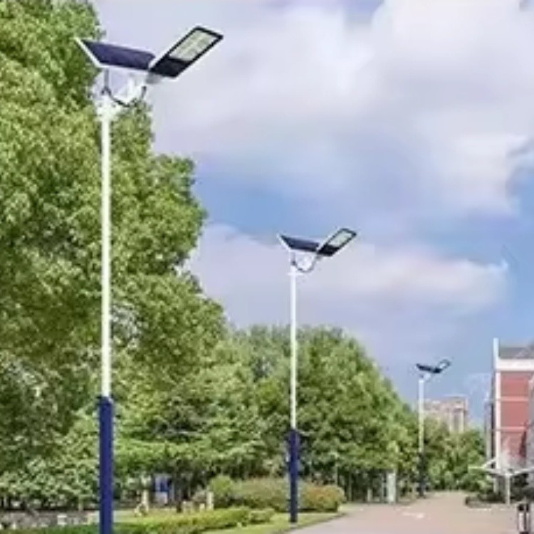With Pole Outdoor LED Solar Street Light With Pole Outdoor LED Solar Street Light