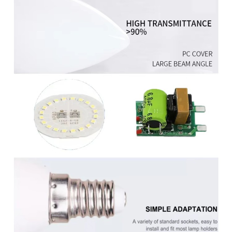 5W LED Candle Shaped Bulb Light 5W LED Candle Shaped Bulb Light