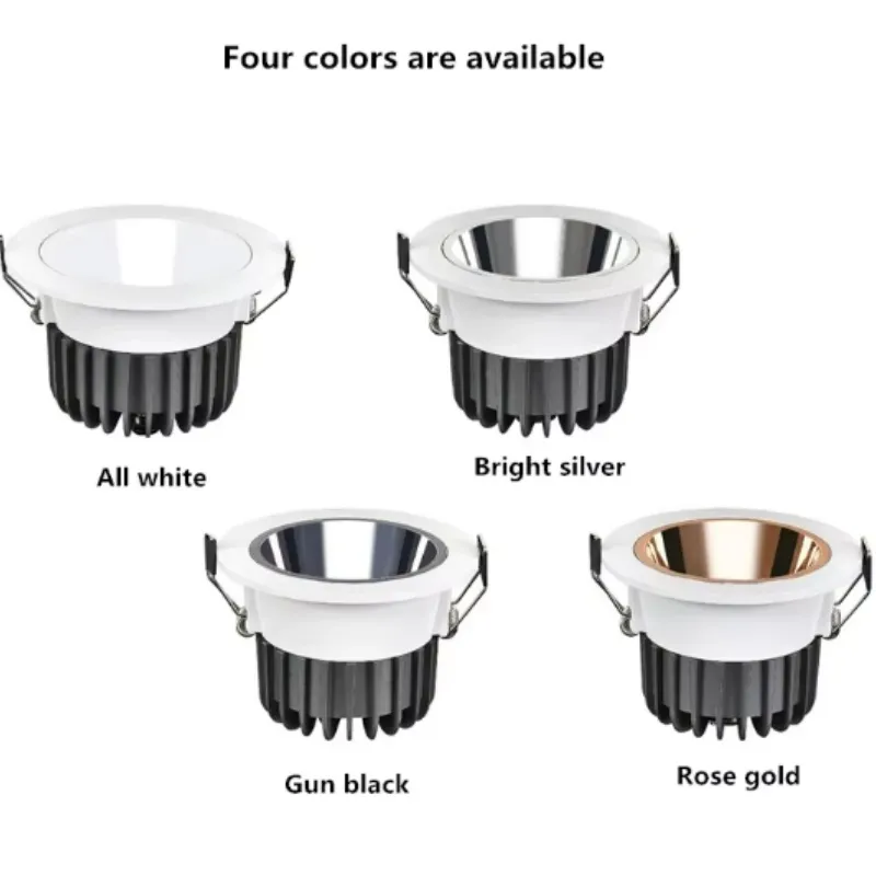 Aluminum Indoor Recessed COB LED Downlight Aluminum Indoor Recessed COB LED Downlight