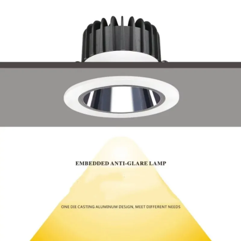 Modern Indoor Recessed COB LED Downlight Modern Indoor Recessed COB LED Downlight