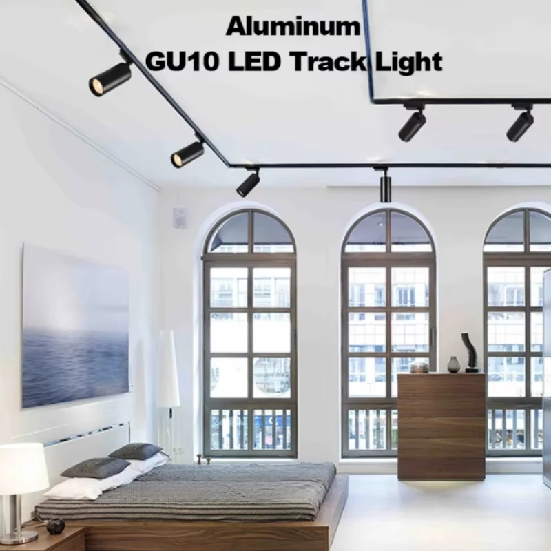 Modern Surface Mounted Adjustable Aluminum LED Track Light Modern Surface Mounted Adjustable Aluminum LED Track Light
