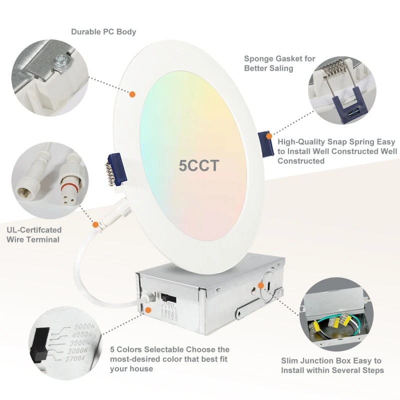 Slim Aluminum LED Downlight Slim Aluminum LED Downlight