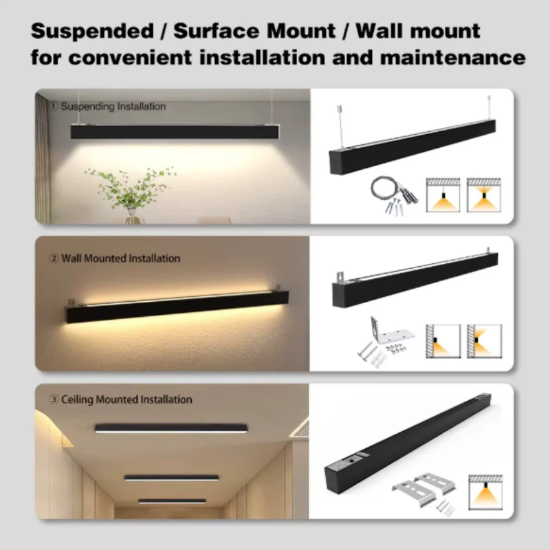 Black LED Architectural Linear Lighting Black LED Architectural Linear Lighting