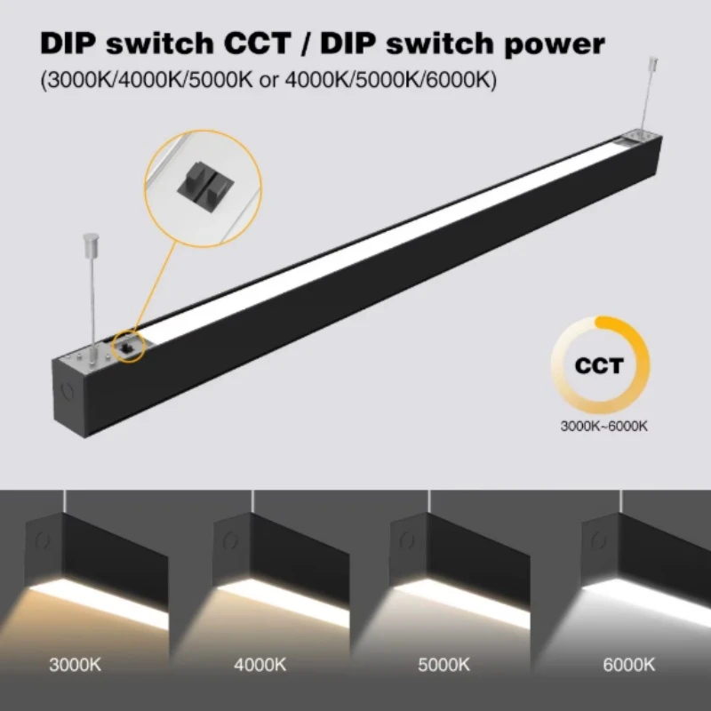4FT Black LED Architectural Linear Light 4FT Black LED Architectural Linear Light