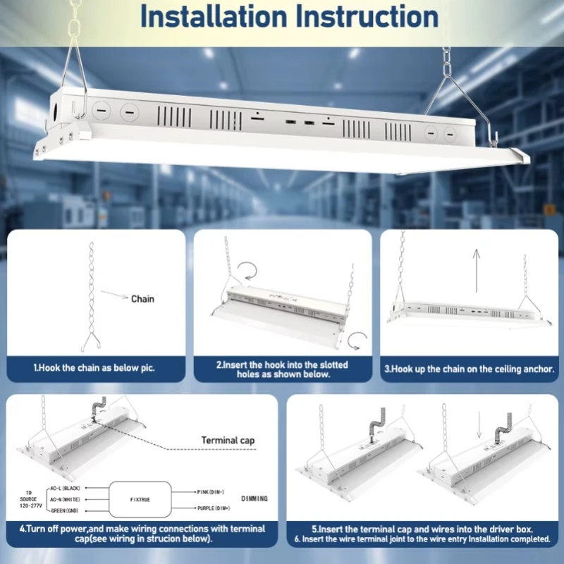 150W - 400W 3CCT LED Linear High Bay Lights 150W - 400W 3CCT LED Linear High Bay Lights