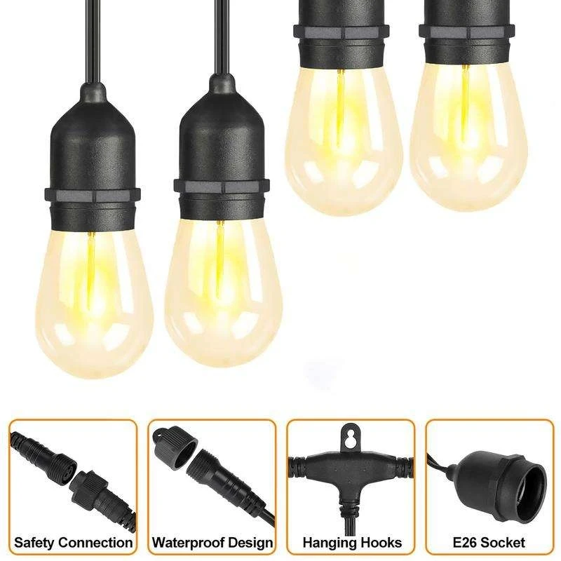 Shatterproof Outdoor Decorative String Light Shatterproof Outdoor Decorative String Light