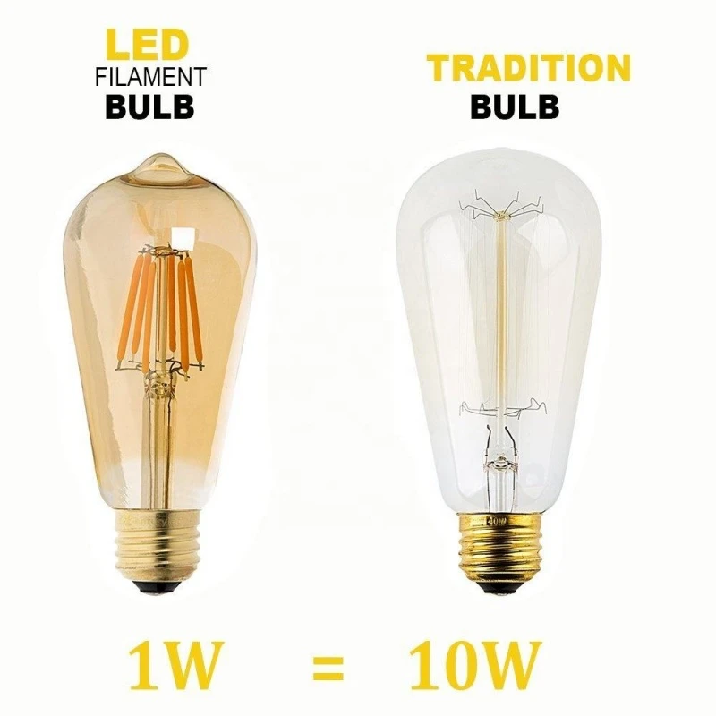 ST58 E27 Edison Glass Bulb Filament Lights ST58 E27 Edison Glass Bulb Filament Lights