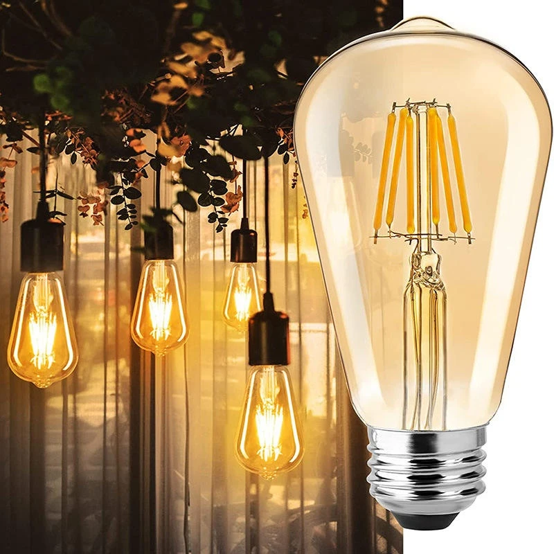 ST58 ST64 E27 Edison Glass Bulb Filament Light ST58 ST64 E27 Edison Glass Bulb Filament Light