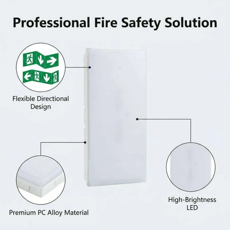 Indicator Rechargeable Battery LED Emergency Exit Lights Indicator Rechargeable Battery LED Emergency Exit Lights