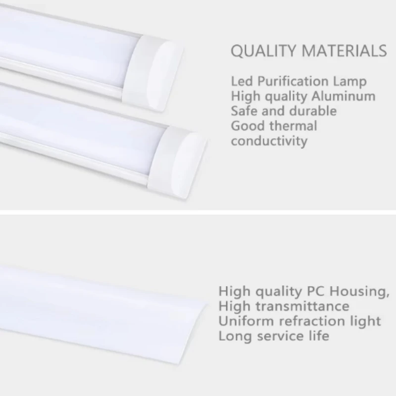 2FT 4FT Aluminum Iron PC Shade LED Batten Light 2FT 4FT Aluminum Iron PC Shade LED Batten Light