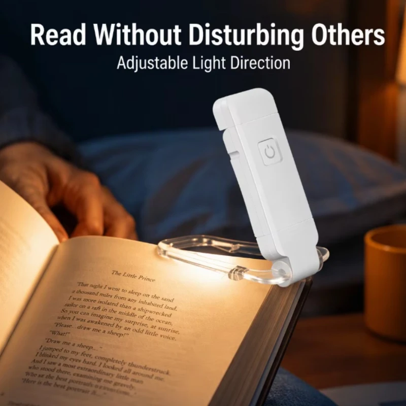 Portable Rechargeable Adjustable 3 Color Light Eye Protection LED Clip Book Light Portable Rechargeable Adjustable 3 Color Light Eye Protection LED Clip Book Light