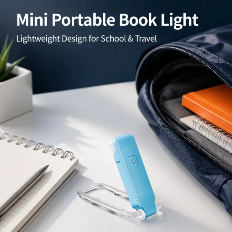 Portable Rechargeable Adjustable 3 Color Light Eye Protection LED Clip Book Lights Portable Rechargeable Adjustable 3 Color Light Eye Protection LED Clip Book Lights