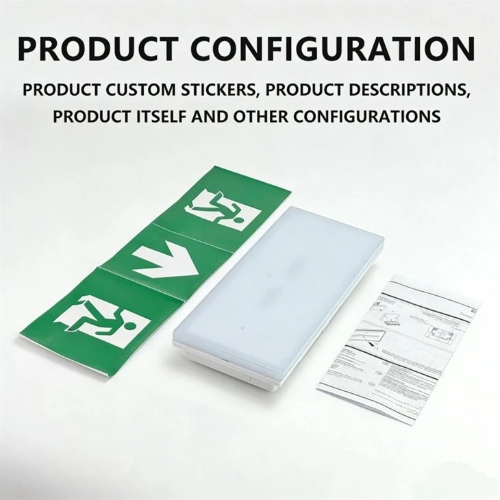 Rechargeable Battery LED Emergency Exit Sign Light suppliers