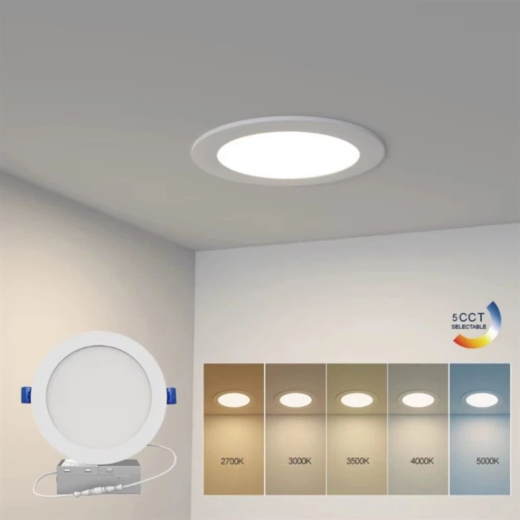Slim Small Recessed Round Led Panel Light factory