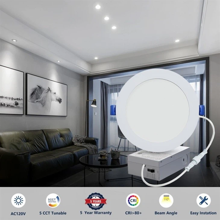Slim Small Recessed Round Led Panel Light high quality
