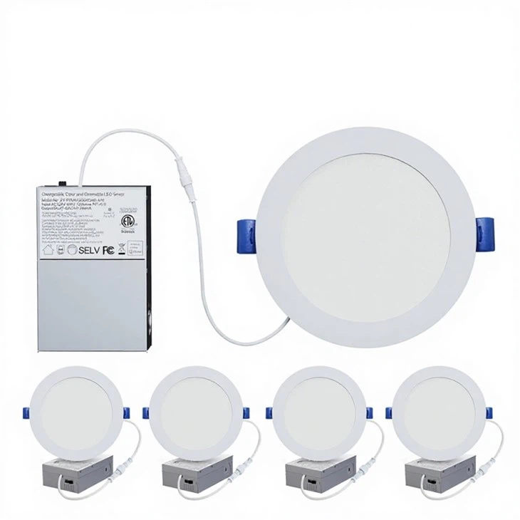 Slim Small Recessed Round Led Panel Light