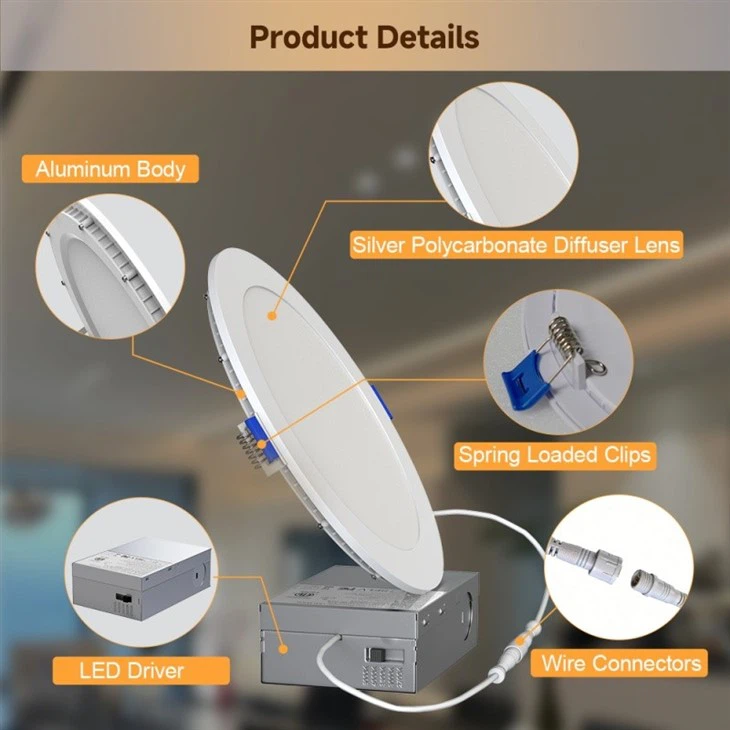 Slim Small Recessed Round Led Panel Light best