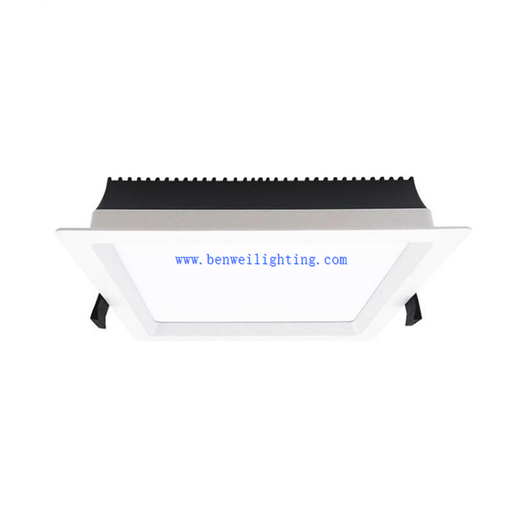 white square downlights