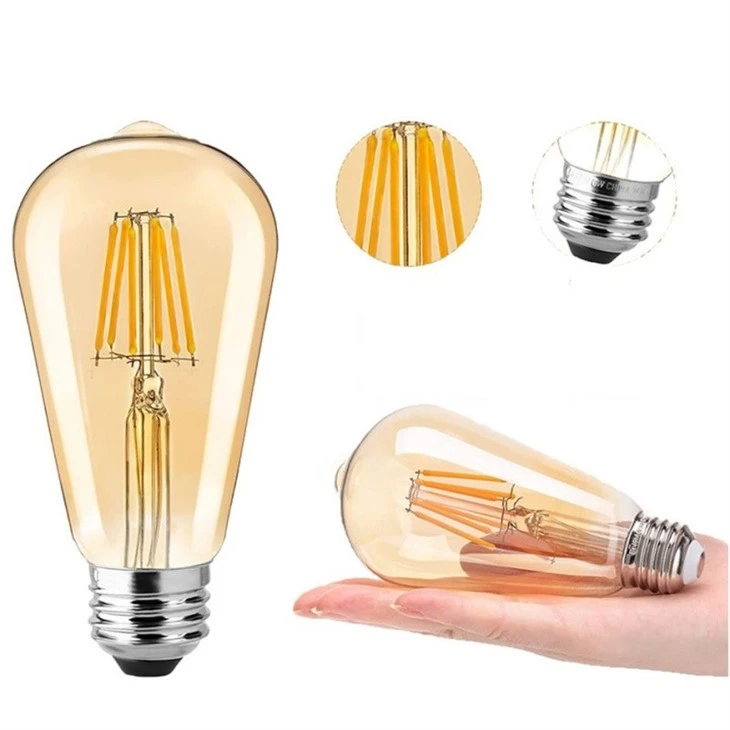 ST58 ST64 E27 Edison Glass Bulb Filament Light suppliers