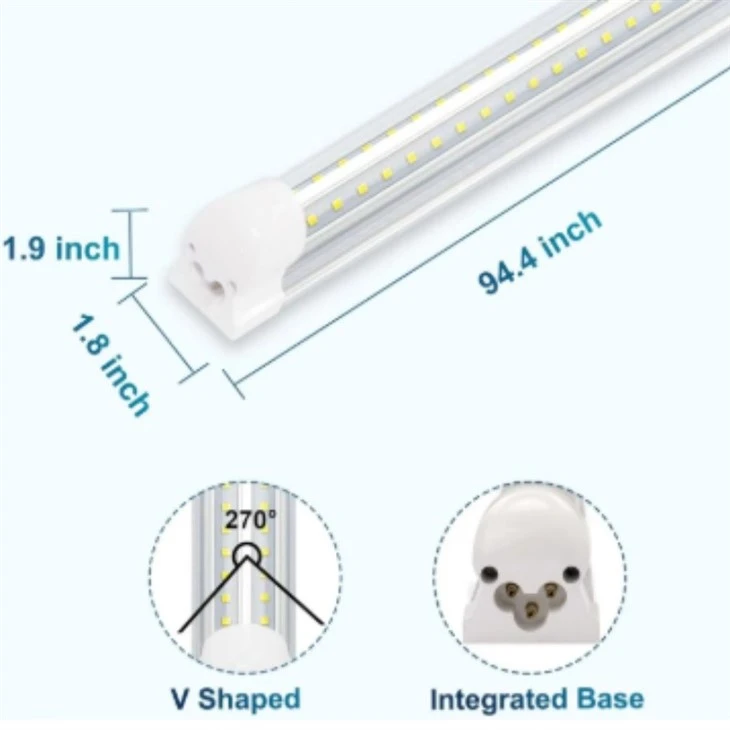 T8 Integrated V Shaped Led Cooler Tubes Light high quality