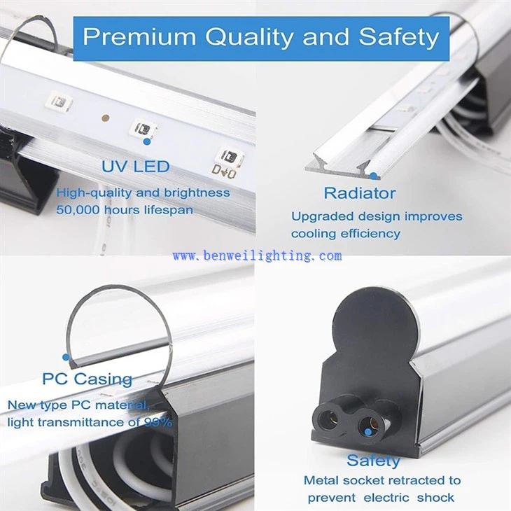 UV Purple T8 Light Tube With 5 Years Warranty