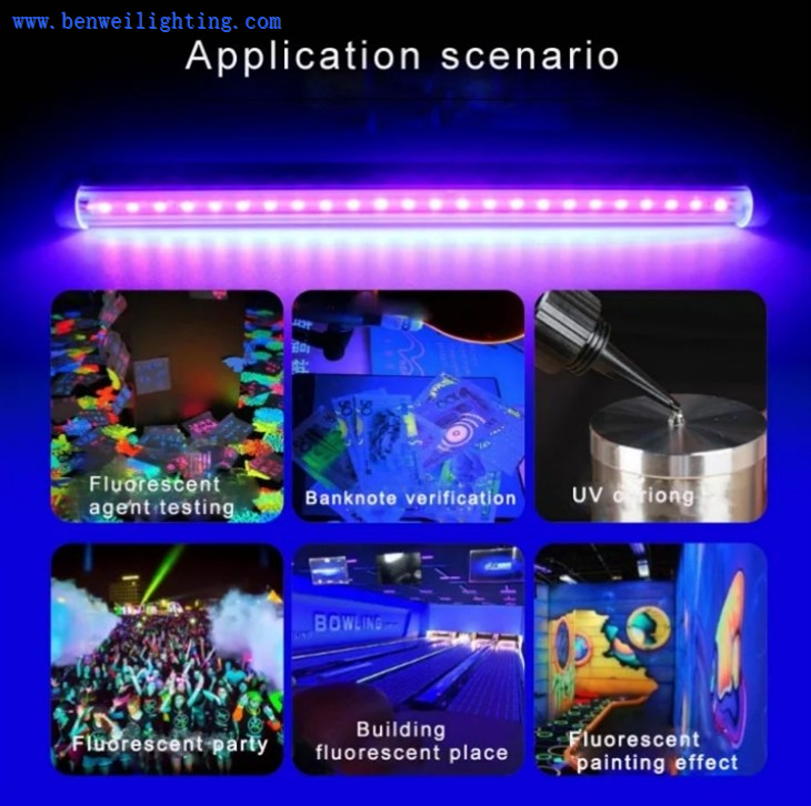 T8 UVA 365nm LEDs lightings